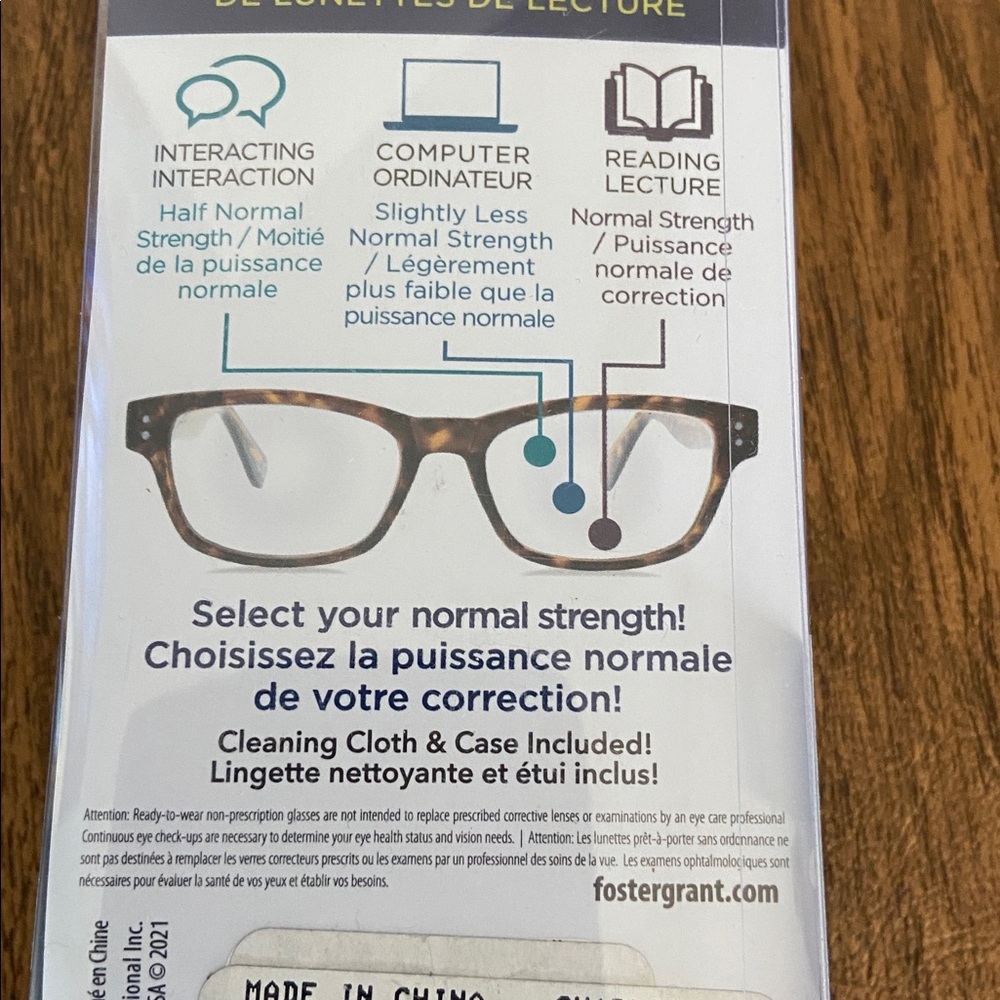 FOSTER GRANT READING GLASSES / 2 pairs +1.00 NWT - Picture 5 of 6